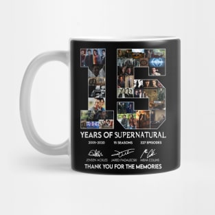 15 Years Of Supernatural Mug